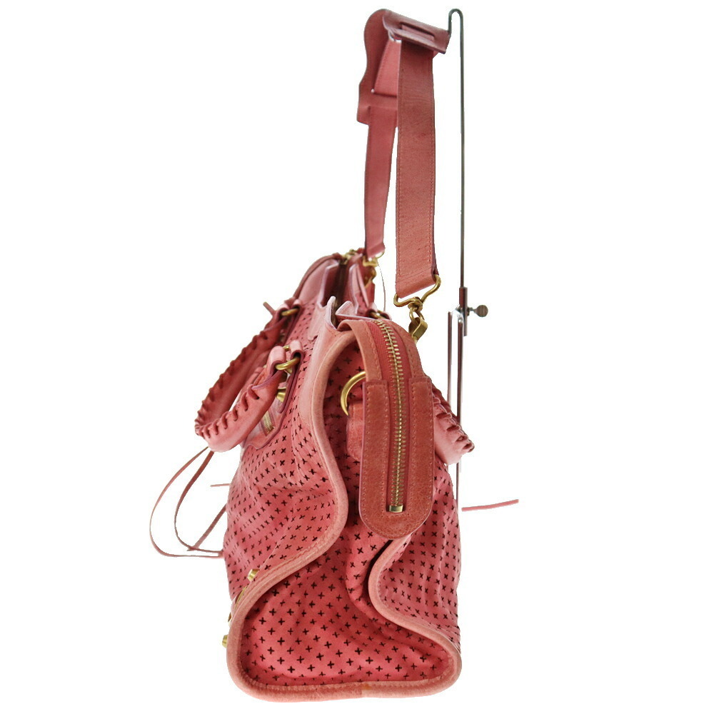 Balenciaga The City Leather Pink Handbag Shoulder Bag - Picture 3 of 16